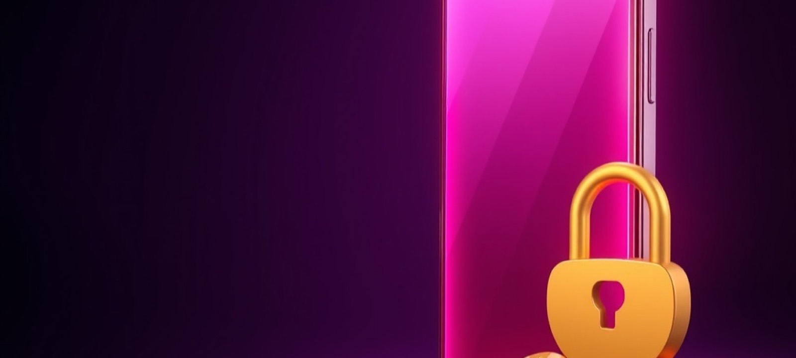 N555 Login page with a golden key and glowing padlock beside a smartphone